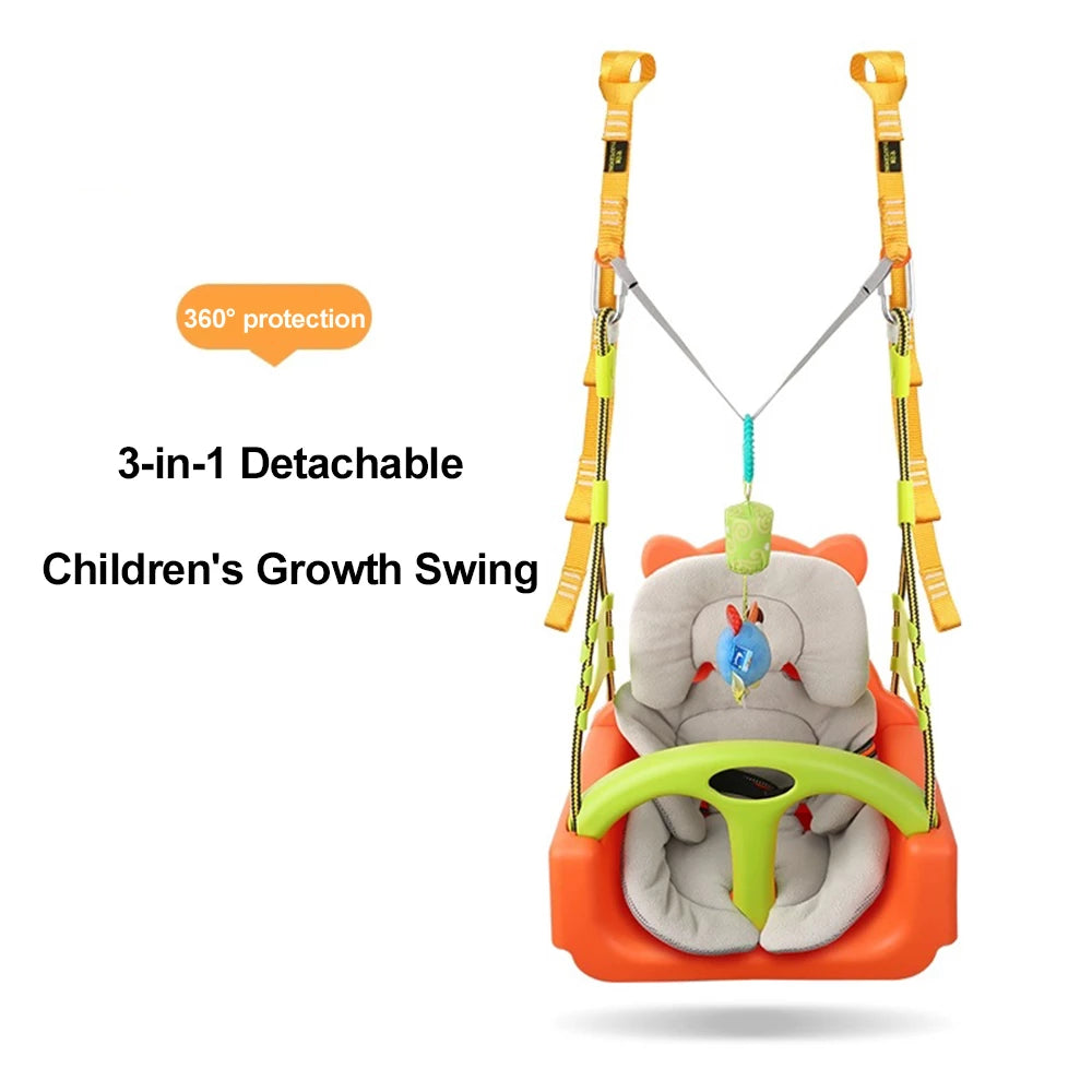 3-In-1 Growing Baby Swing Set Suitable For Babies Aged 6-24 Months