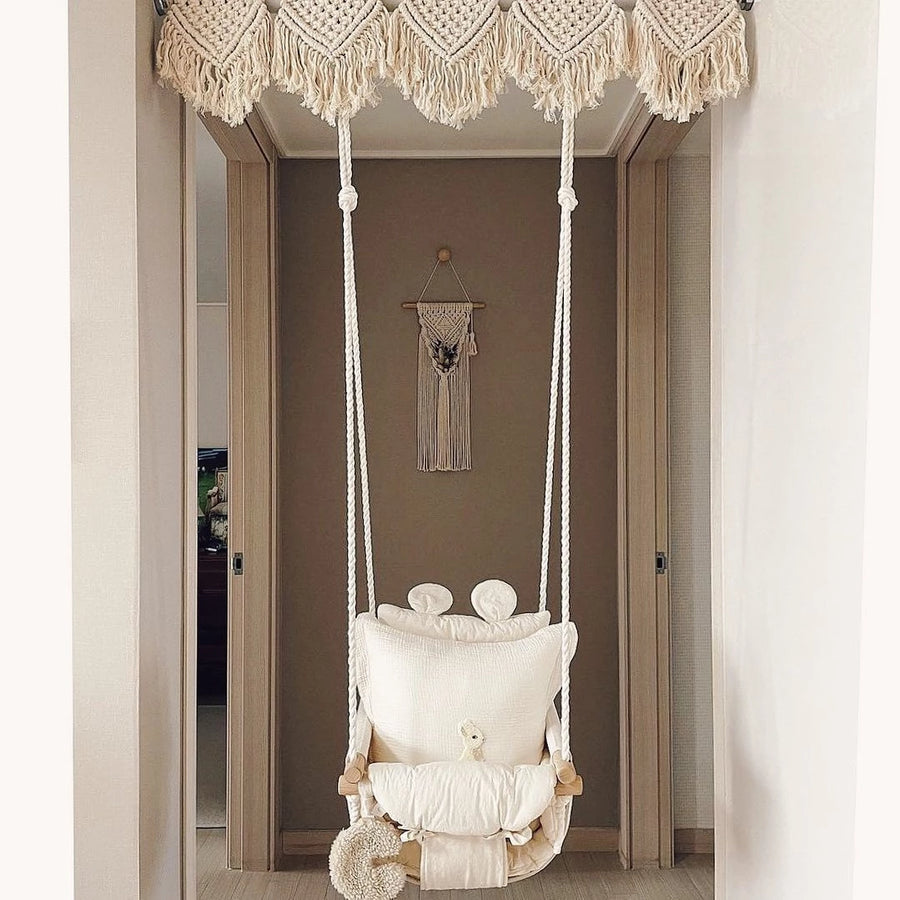 Indoor Home Baby Swing Hanging Outdoor Patio Baby Rocking Chair Seat