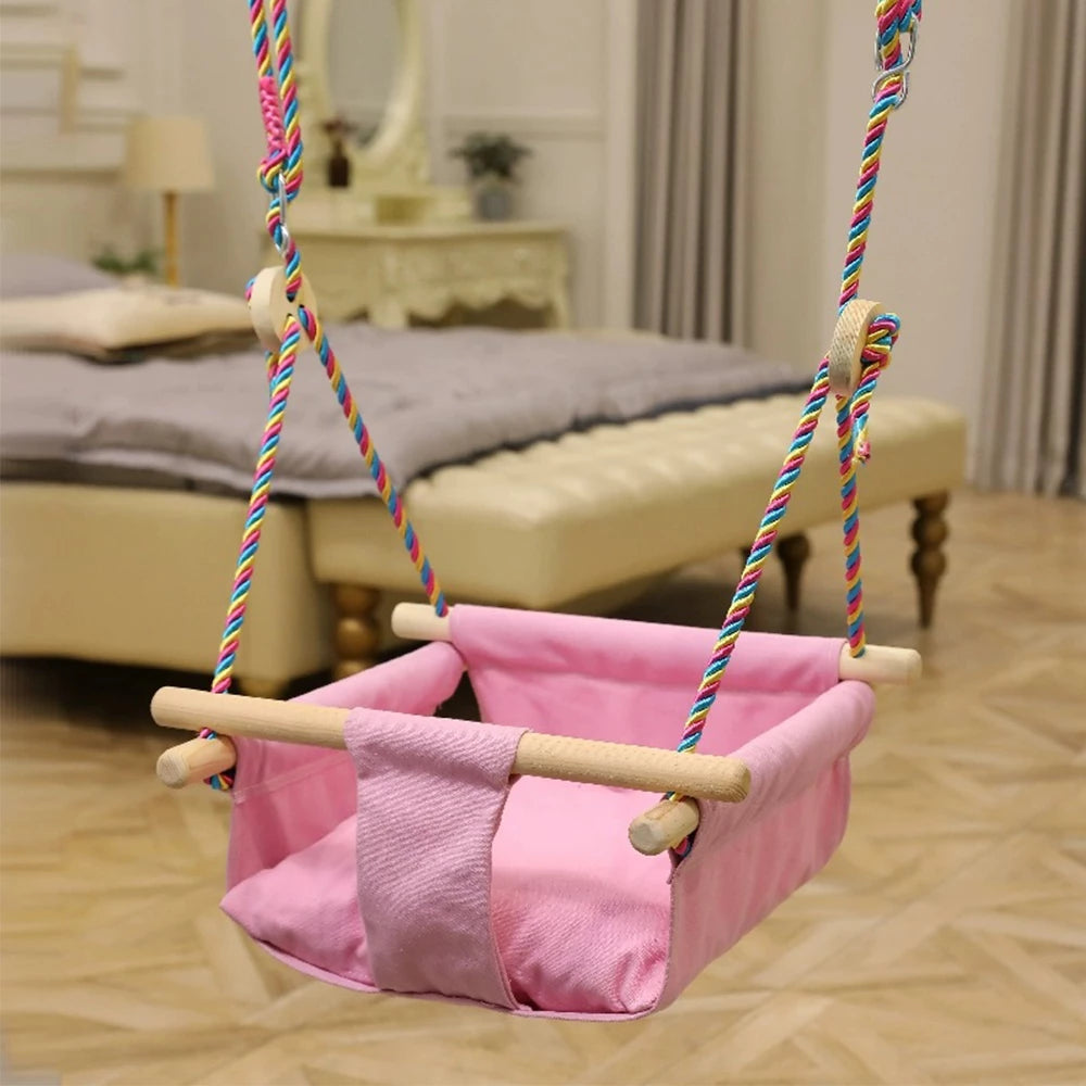 Baby Swing Outdoor and Indoor Canvas Baby Hammock Swing