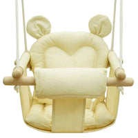 Best Newborn Swing for Indoors, Baby Swing Secure Wooden Hanging Swing Seat