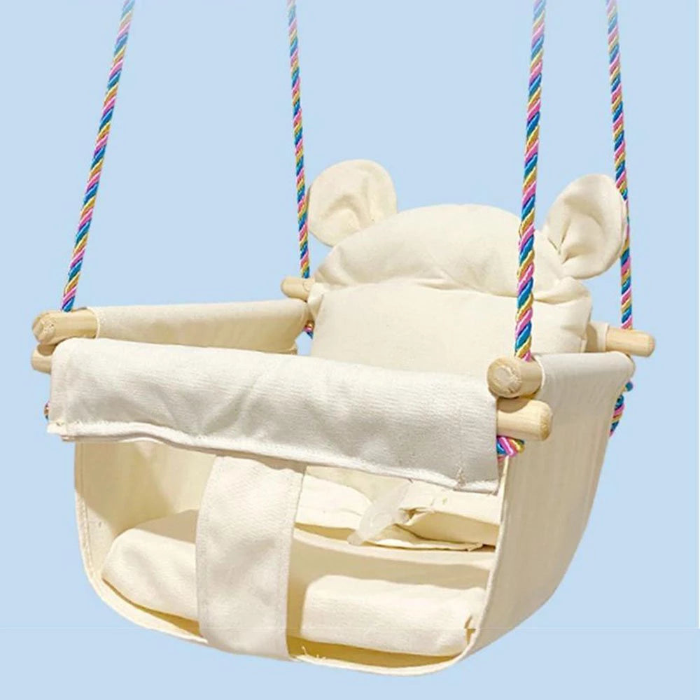 Portable Baby Swing for Infants with Soft Cushion