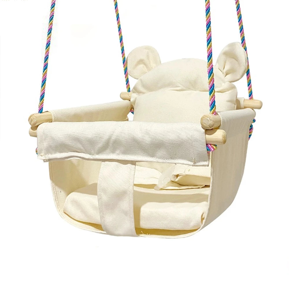 Portable Baby Swing for Infants with Soft Cushion